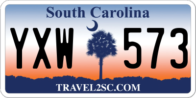 SC license plate YXW573