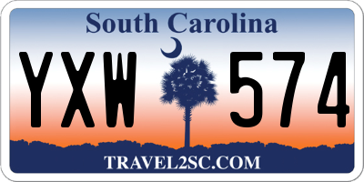 SC license plate YXW574