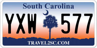 SC license plate YXW577