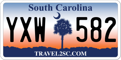 SC license plate YXW582