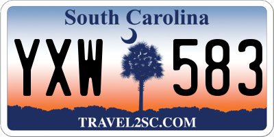 SC license plate YXW583