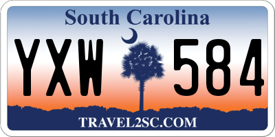 SC license plate YXW584