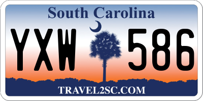 SC license plate YXW586