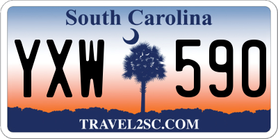 SC license plate YXW590