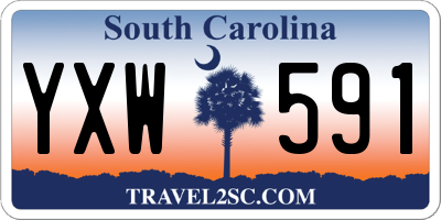 SC license plate YXW591