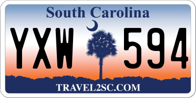 SC license plate YXW594