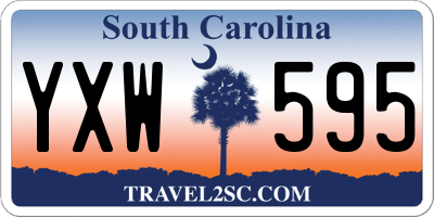 SC license plate YXW595