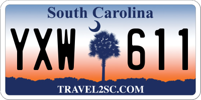 SC license plate YXW611