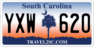 SC license plate YXW620
