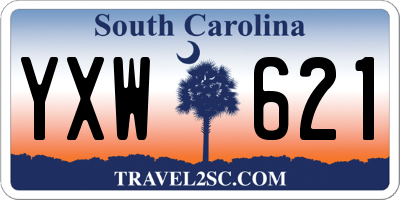 SC license plate YXW621