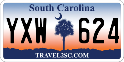 SC license plate YXW624