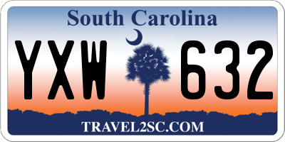 SC license plate YXW632