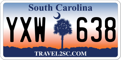 SC license plate YXW638