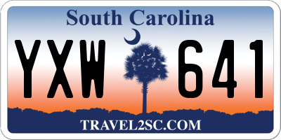 SC license plate YXW641