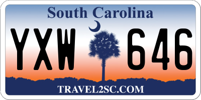 SC license plate YXW646
