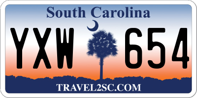 SC license plate YXW654