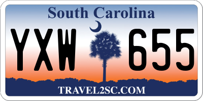 SC license plate YXW655