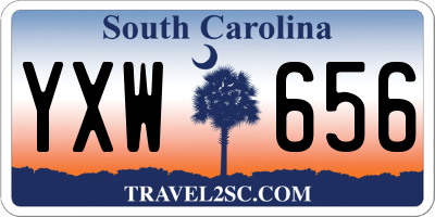 SC license plate YXW656
