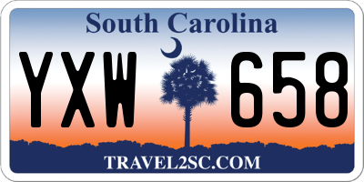 SC license plate YXW658