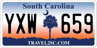 SC license plate YXW659