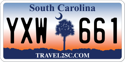 SC license plate YXW661
