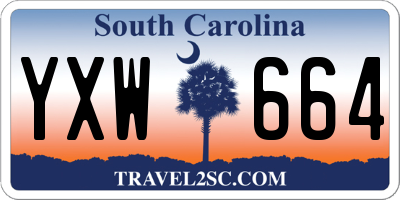 SC license plate YXW664