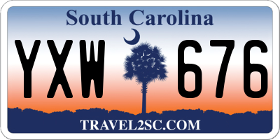 SC license plate YXW676