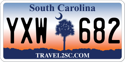 SC license plate YXW682