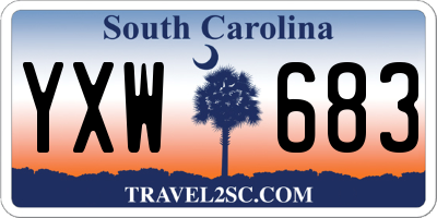 SC license plate YXW683