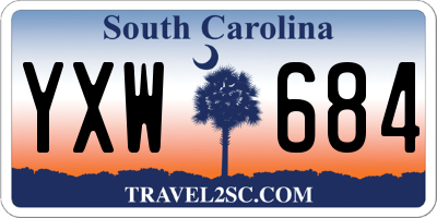 SC license plate YXW684
