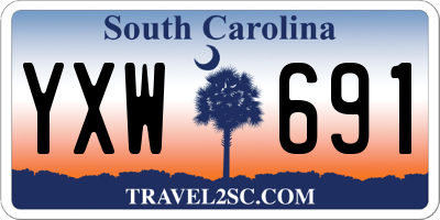 SC license plate YXW691