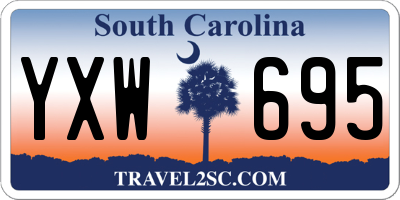 SC license plate YXW695