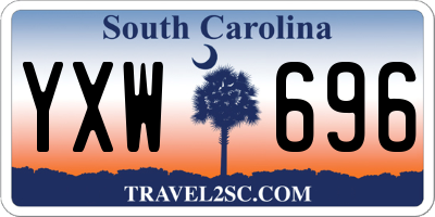 SC license plate YXW696