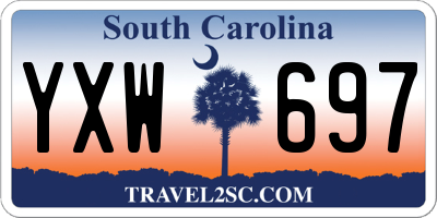 SC license plate YXW697