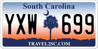 SC license plate YXW699