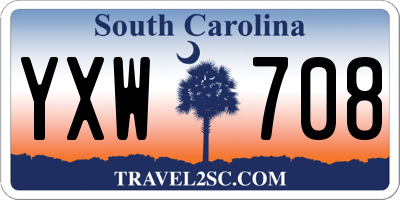 SC license plate YXW708