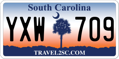 SC license plate YXW709