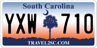 SC license plate YXW710