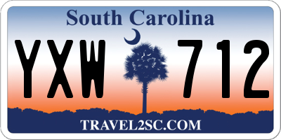 SC license plate YXW712