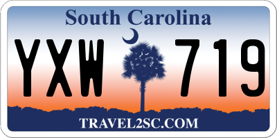 SC license plate YXW719