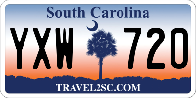 SC license plate YXW720