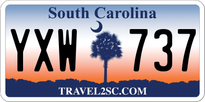 SC license plate YXW737