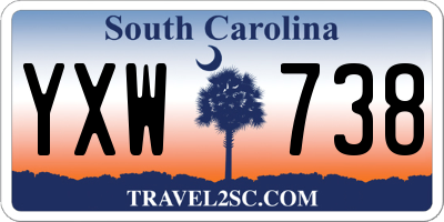 SC license plate YXW738