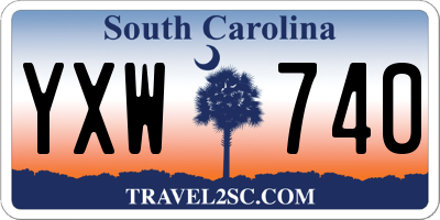 SC license plate YXW740