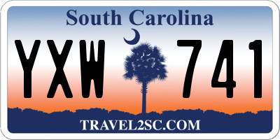 SC license plate YXW741