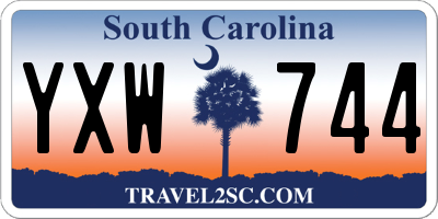 SC license plate YXW744