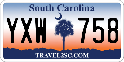 SC license plate YXW758