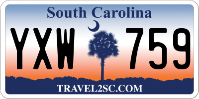 SC license plate YXW759