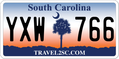 SC license plate YXW766