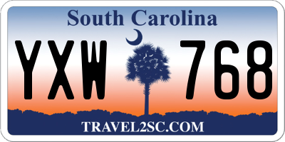 SC license plate YXW768